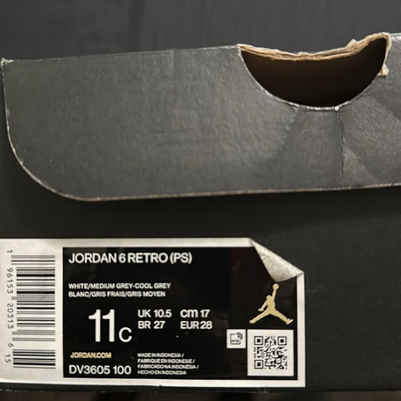 Jordan retro 6 Toddler - Picture 4 of 4